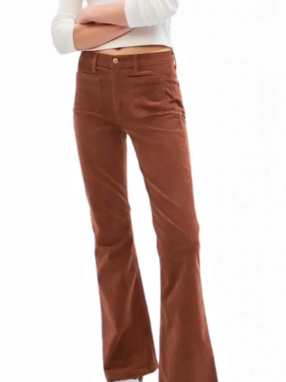 Gap 1969 Flare High Rise Corduroy Flare Jeans Waist 29 Short